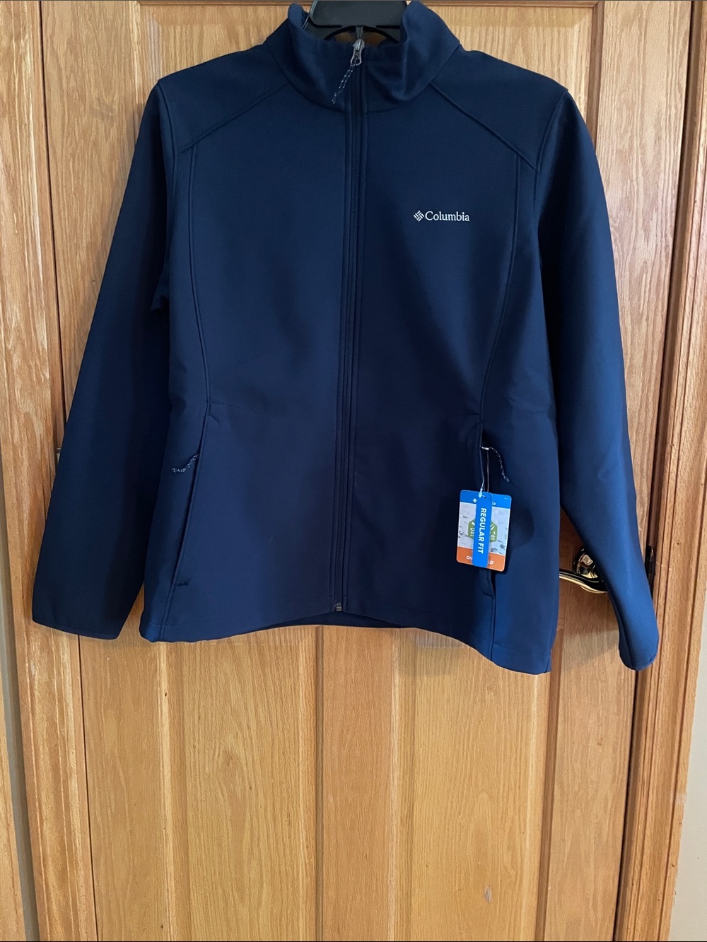NWT
Columbia Women’s Navy Zip Front Omni-Shield Fleece Lined Jacket - XL